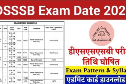 DSSSB Exam Date 2024