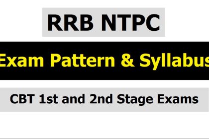 RRB NTPC Syllabus 2024
