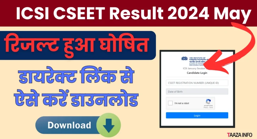 ICSI CSEET Result 2024 May Announced