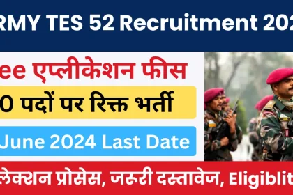 ARMY TES 52 Recruitment 2024