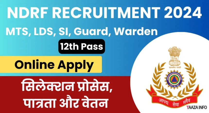 NDRF Recruitment 2024 Notification