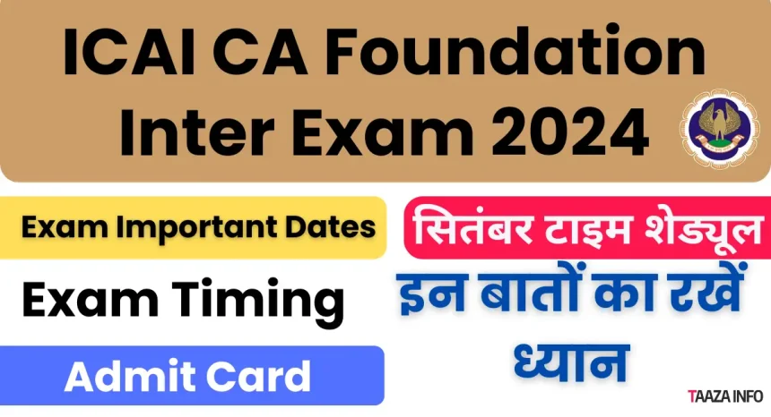 ICAI CA Foundation Inter Exam