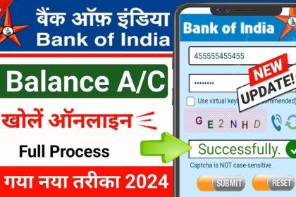 Bank Of India New Account Opening Online
