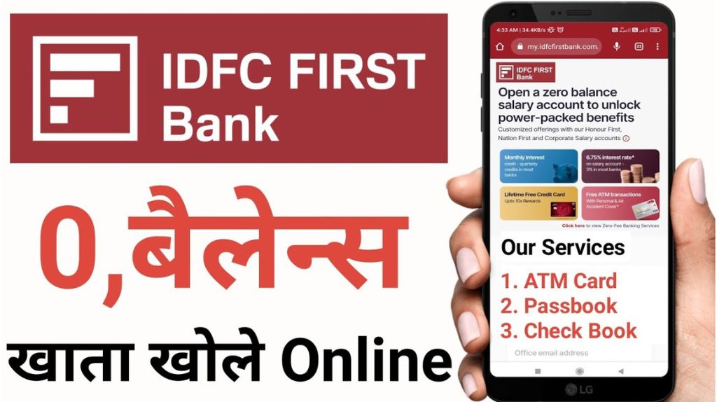 IDFC Bank Account Opening