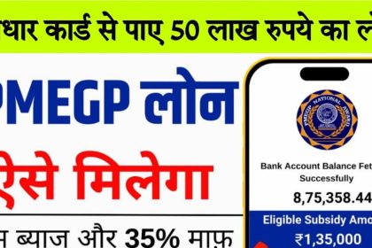 PMEGP Aadhar Card Loan