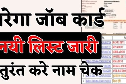 Nrega Job Card List 2024