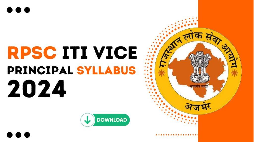 RPSC ITI Vice Principal Syllabus 2024