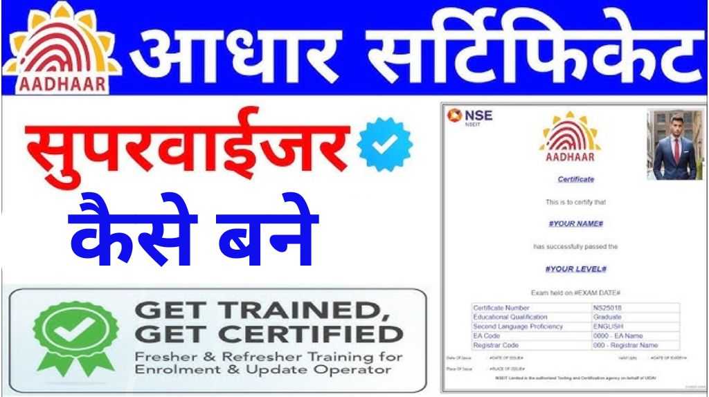 Aadhar Supervisor Exam 2024