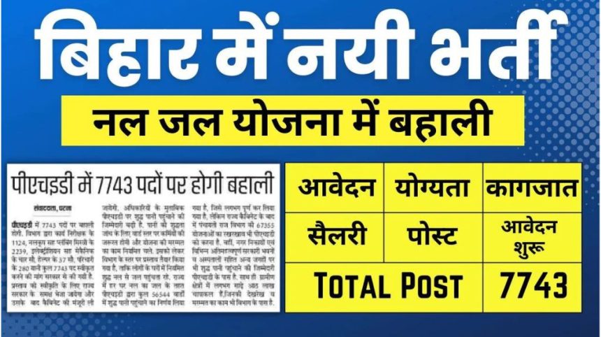 Bihar PHED Bharti 2024