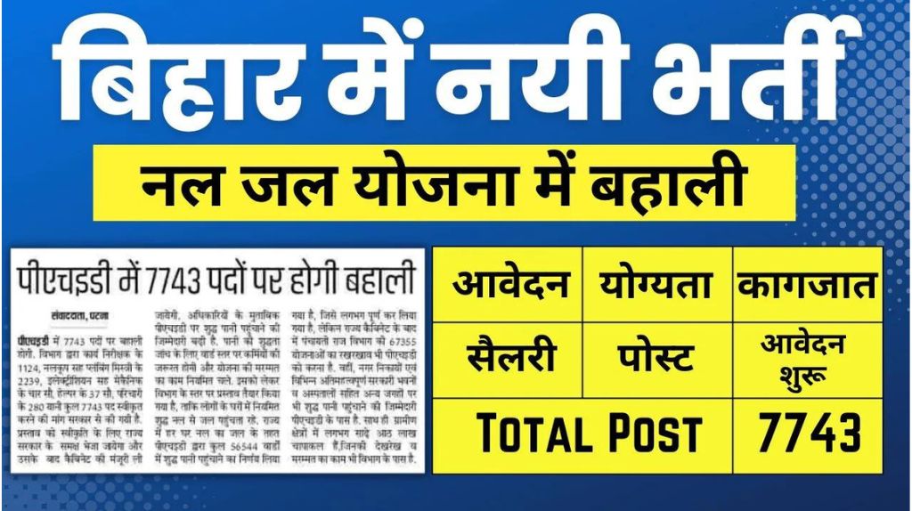 Bihar PHED Bharti 2024