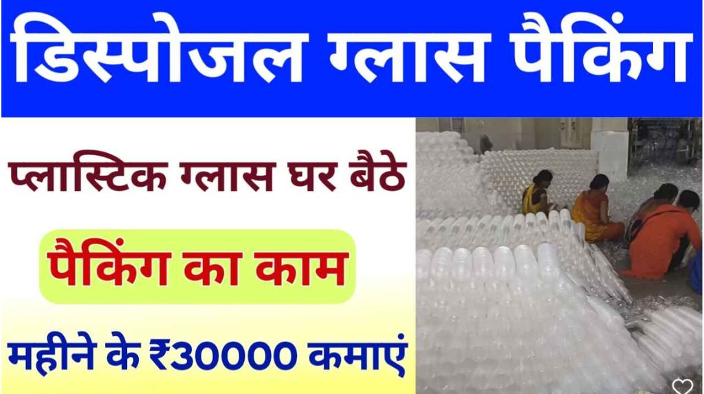 Disposal Glass Packing Work From Home