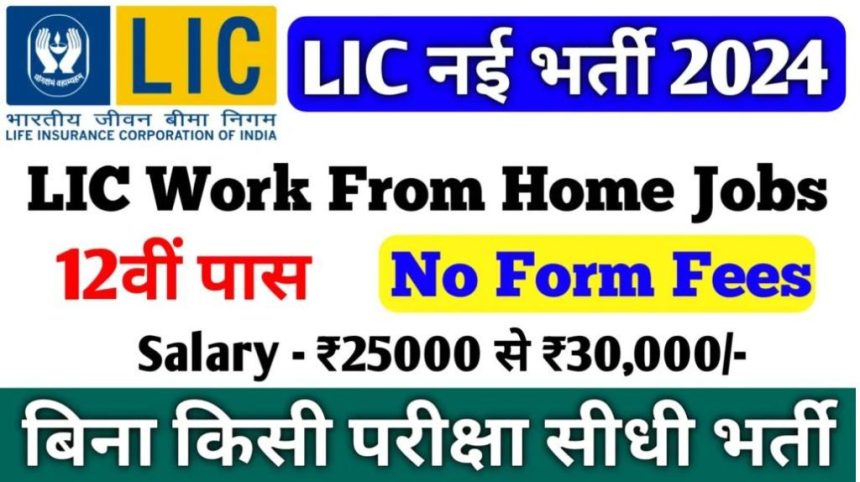 LIC Work From Home Job