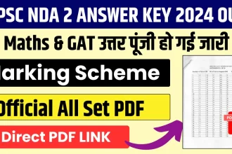 UPSC NDA 2 Answer Key 2024 Out